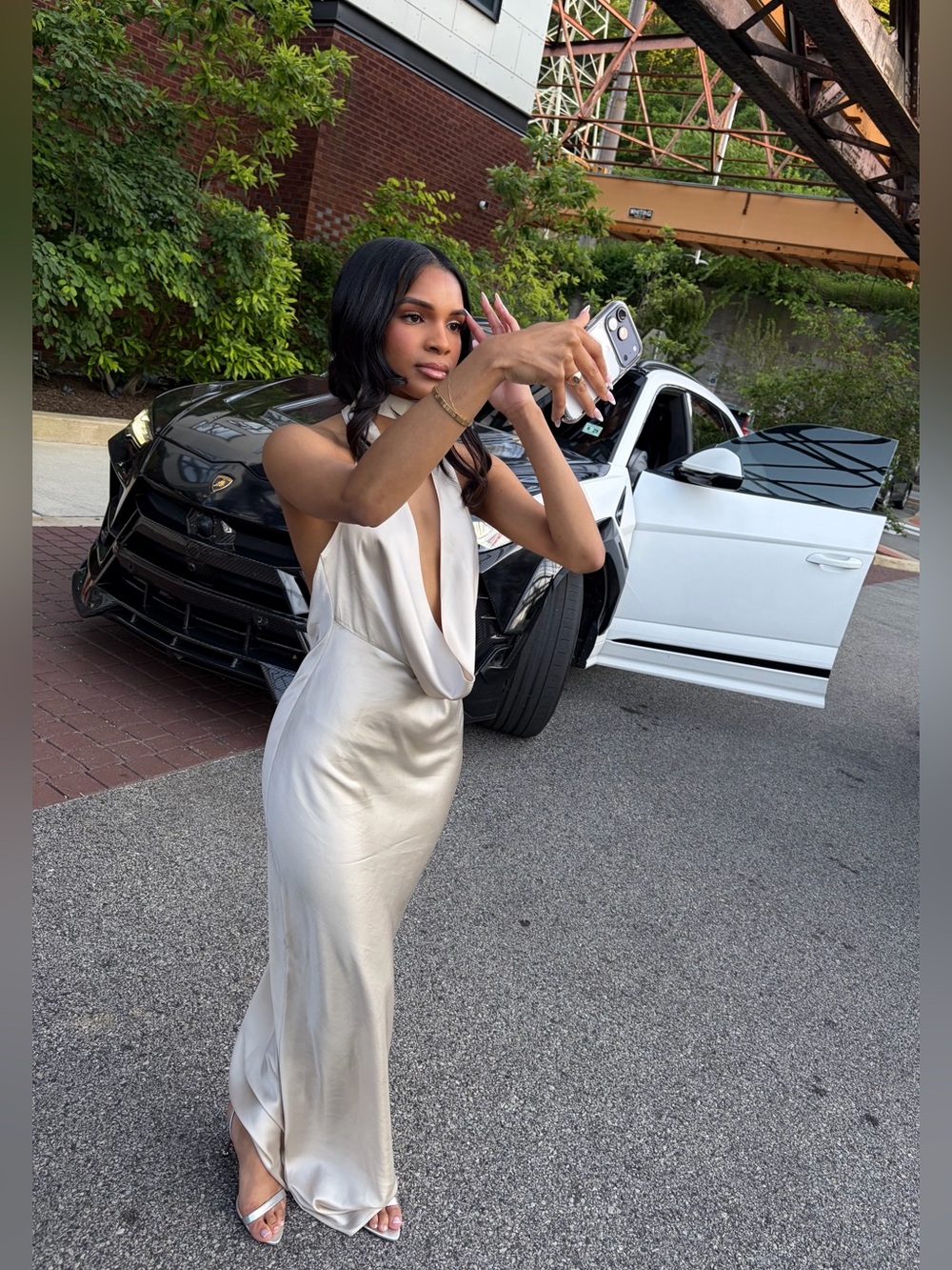 REVOLVE Naila Gown in Champagne